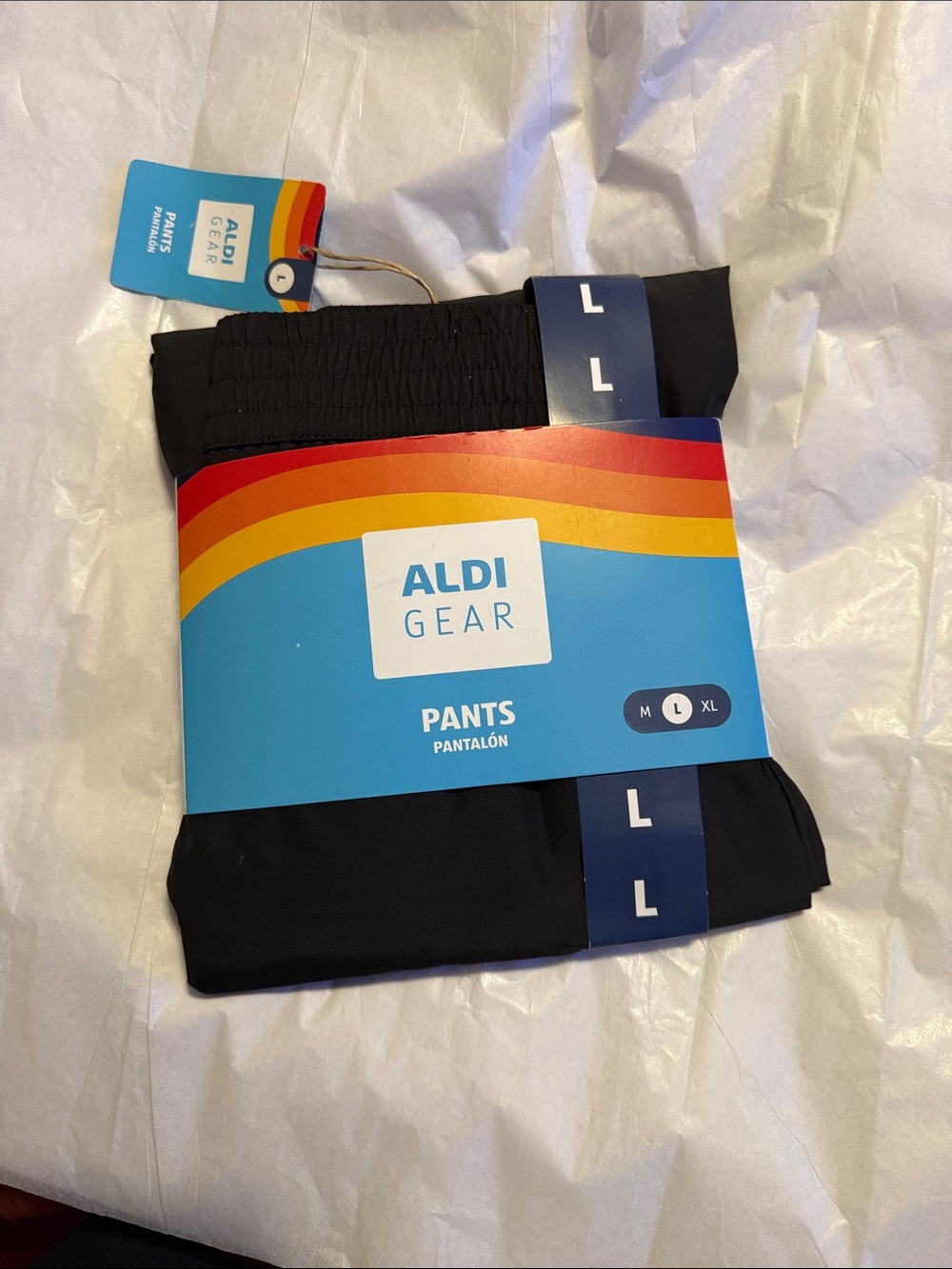 ALDI Gear Men's Black Athletic Pants; size: L